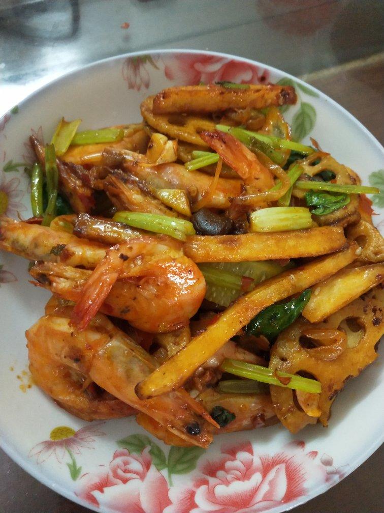 🔥简单又好吃的干锅大虾，比外面买的还好吃❗️