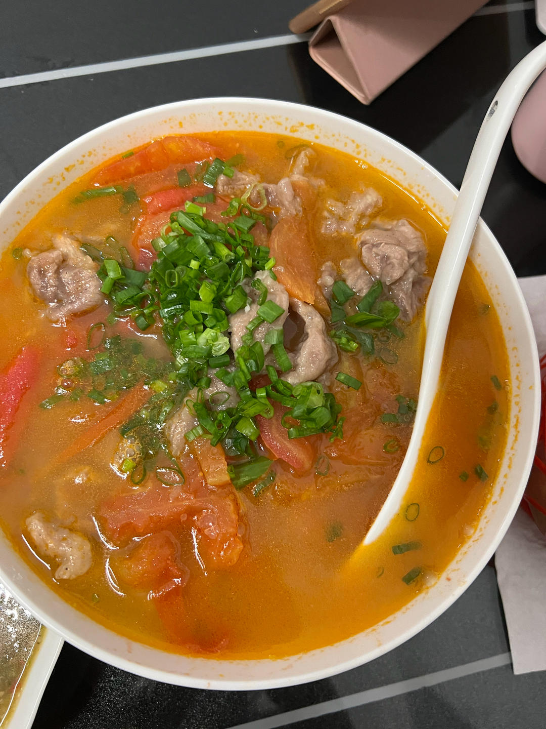 🍅开胃的番茄滑肉片汤