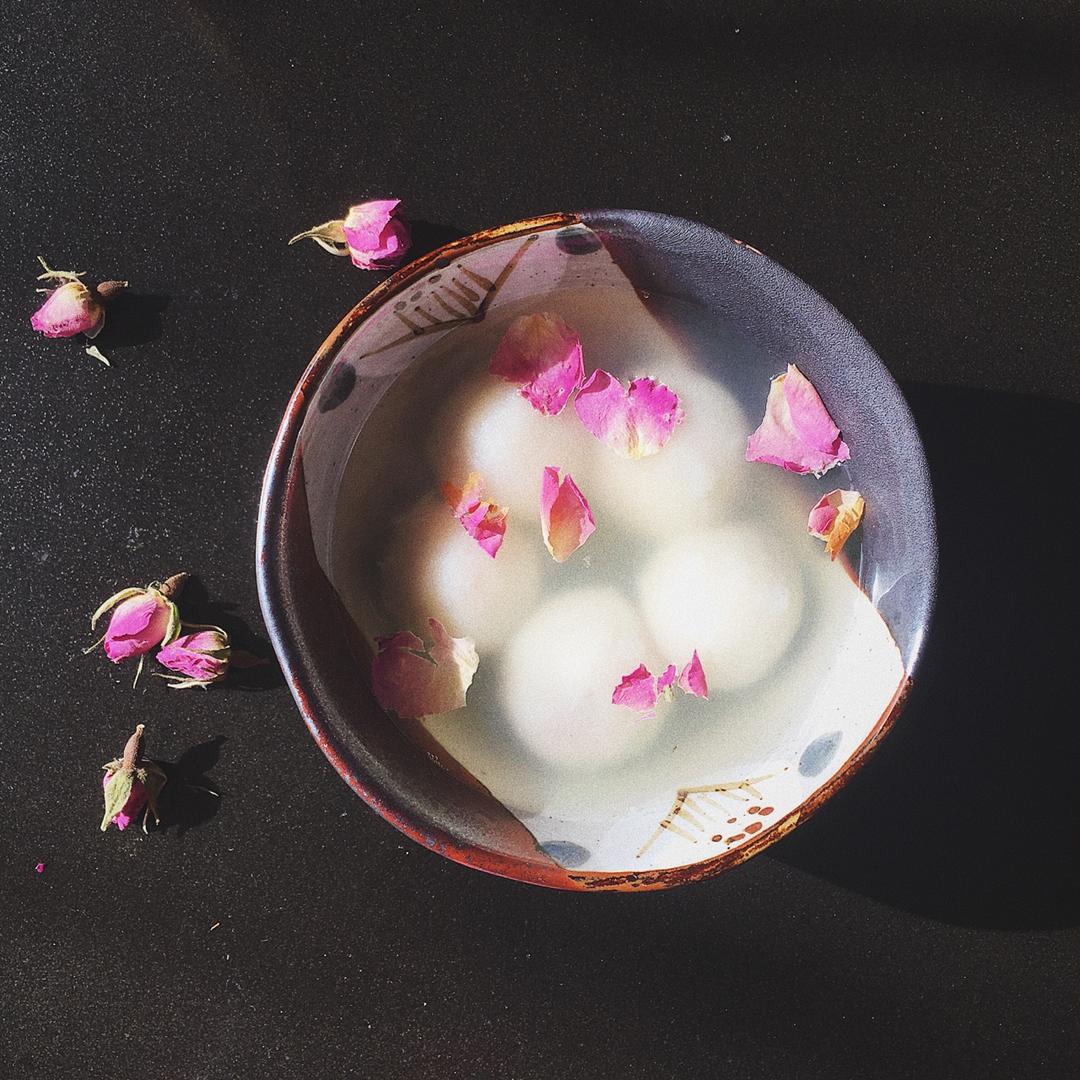 福克斯一只做的玫瑰汤圆