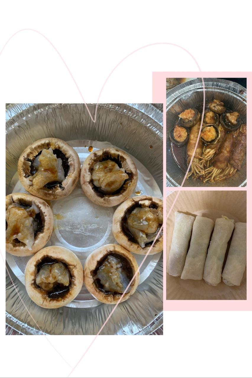 空气炸锅蘑菇虾滑