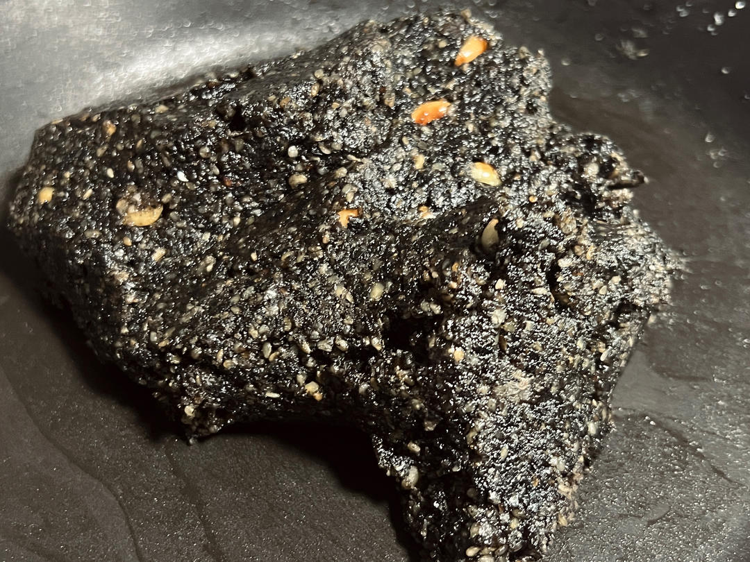 无油芝麻花生馅【可塑型/包汤圆/面包馅料/月饼馅/馅饼/无油馅料/黑芝麻馅】