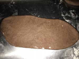 天然酵种巧克力夹心贝果的做法 步骤3