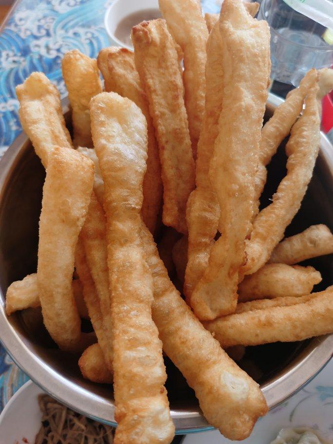自制无泡打粉油条