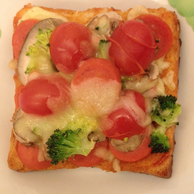 吐司培根小批萨