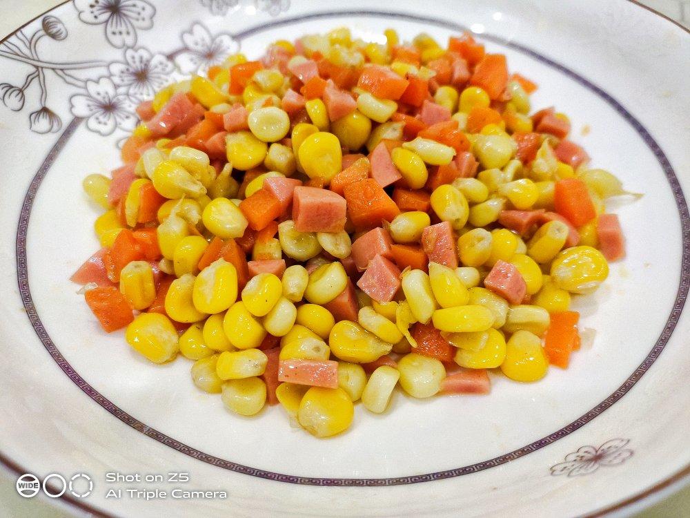 胡萝卜玉米火腿粒