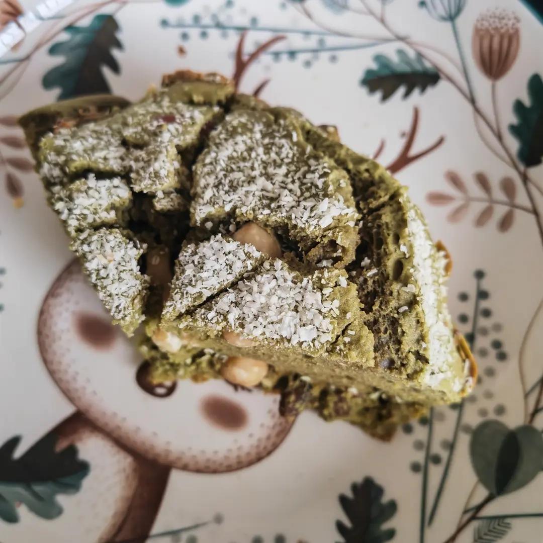 免黄油～无需打发🥥椰香抹茶红豆磅蛋糕