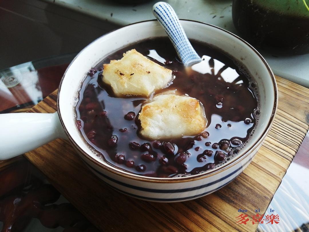 烤年糕红豆汤