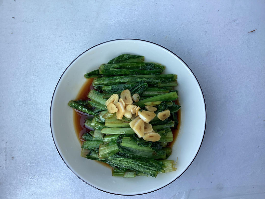 白灼油麦菜——晚间减肥餐