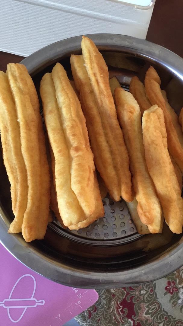 自制无泡打粉油条
