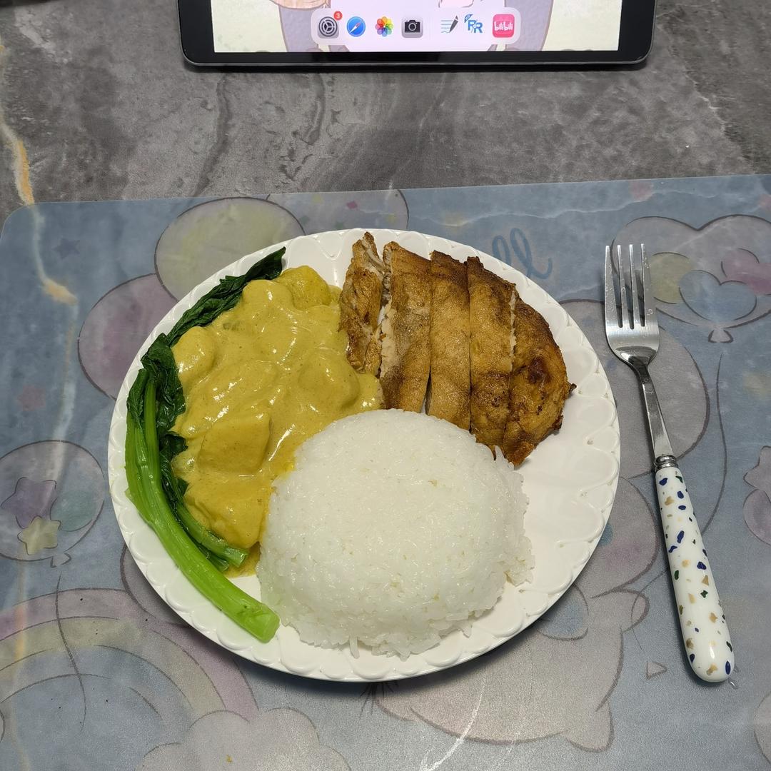 日式咖喱鸡排饭