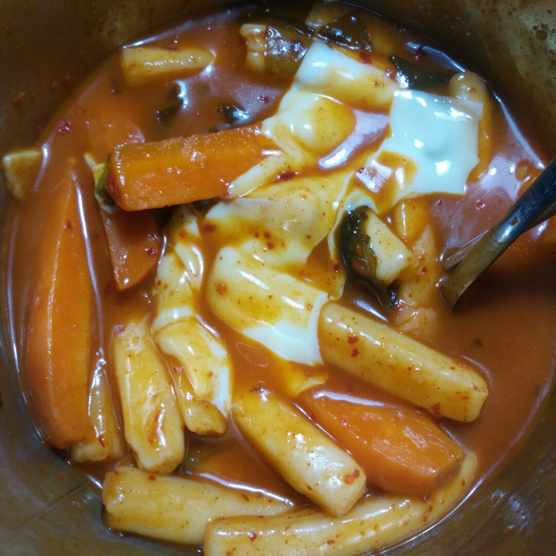 韩式辣炒年糕（or网红芝士套路之芝心年糕）