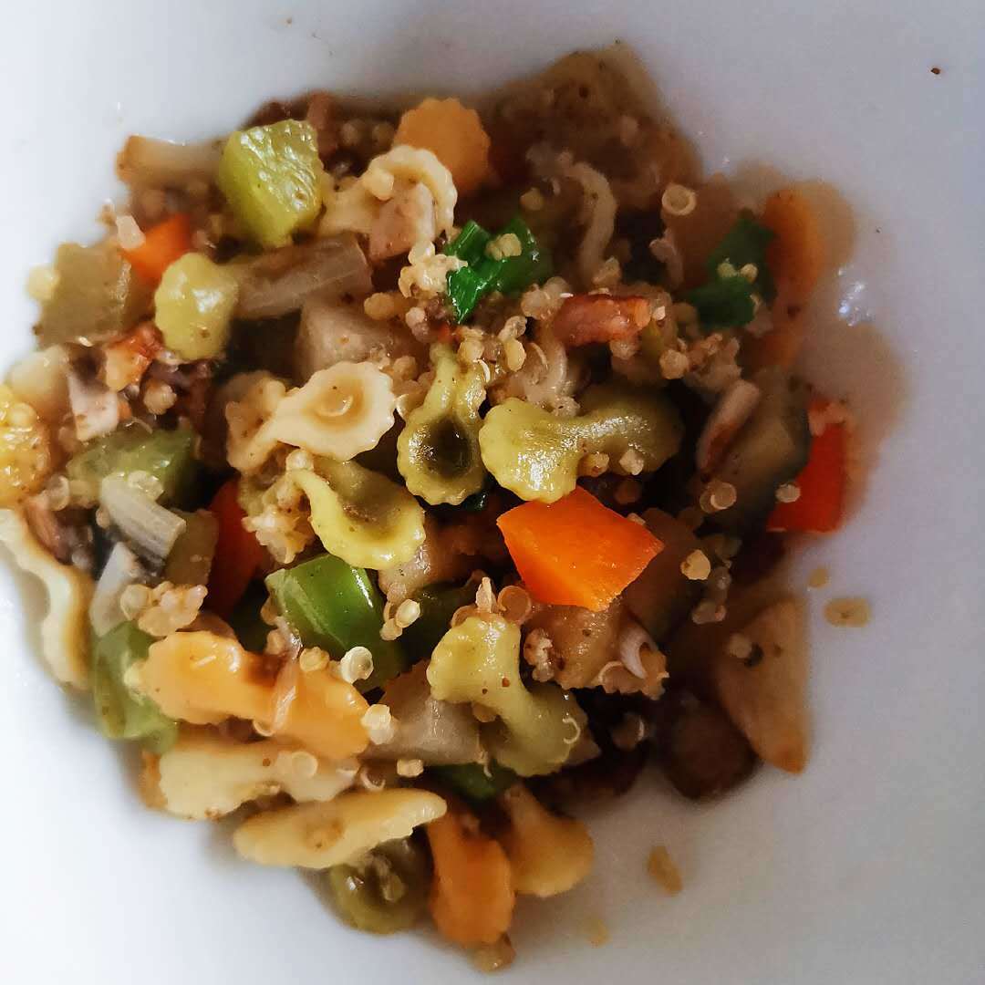 蔬菜杂粮蝴蝶面的做法