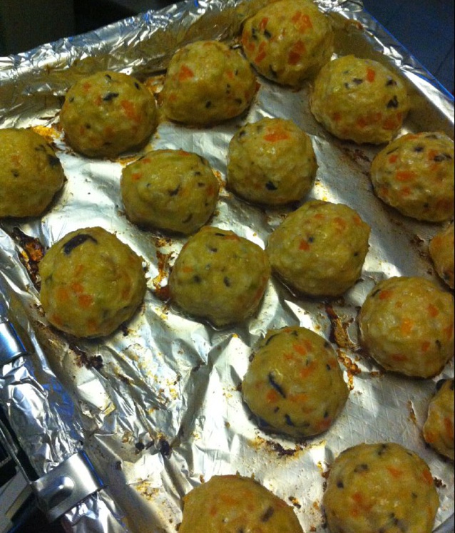 减脂增肌快手低卡烤鸡胸肉牛肉丸子