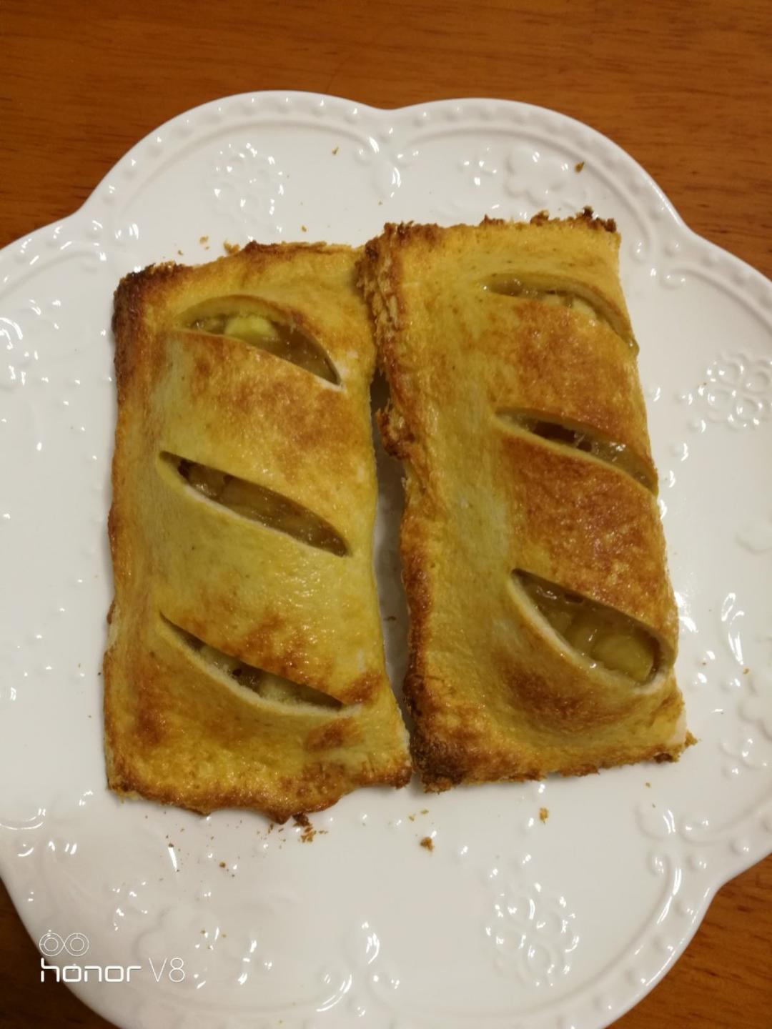 超简单快手的苹果吐司派