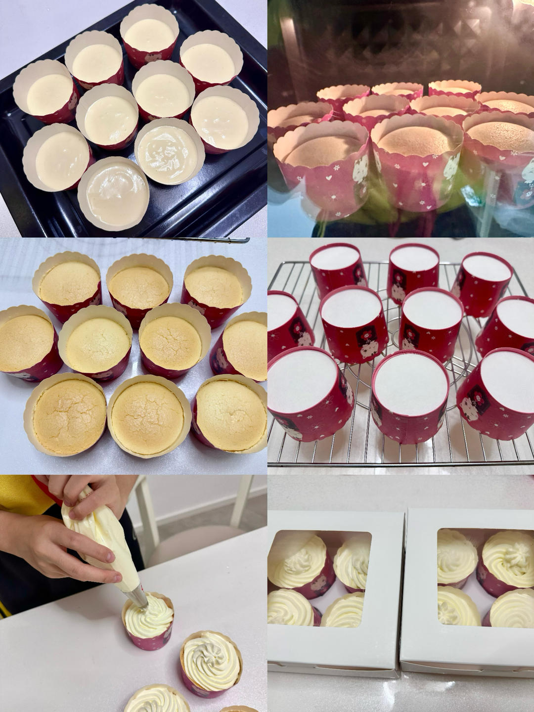 纸杯蛋糕 8寸戚风蛋糕的量