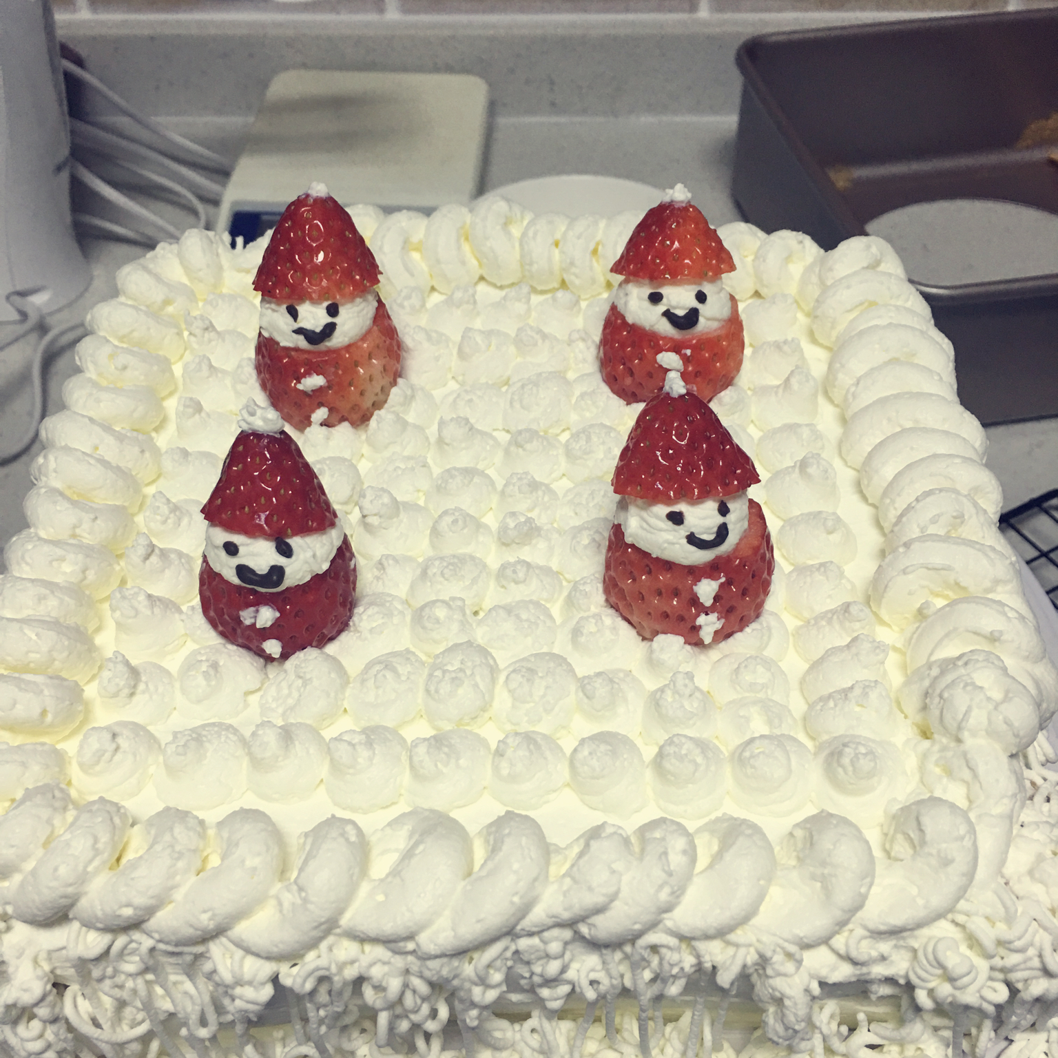 简单易做，八寸方形酸奶蛋糕