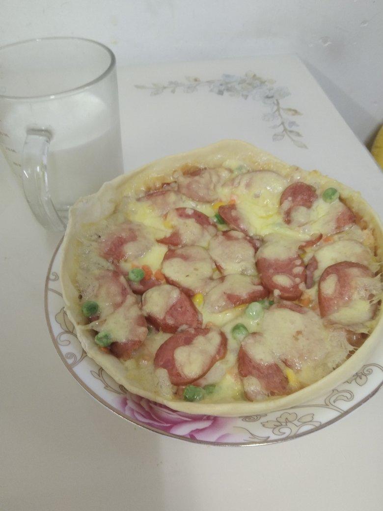 薄底鲜虾培根披萨