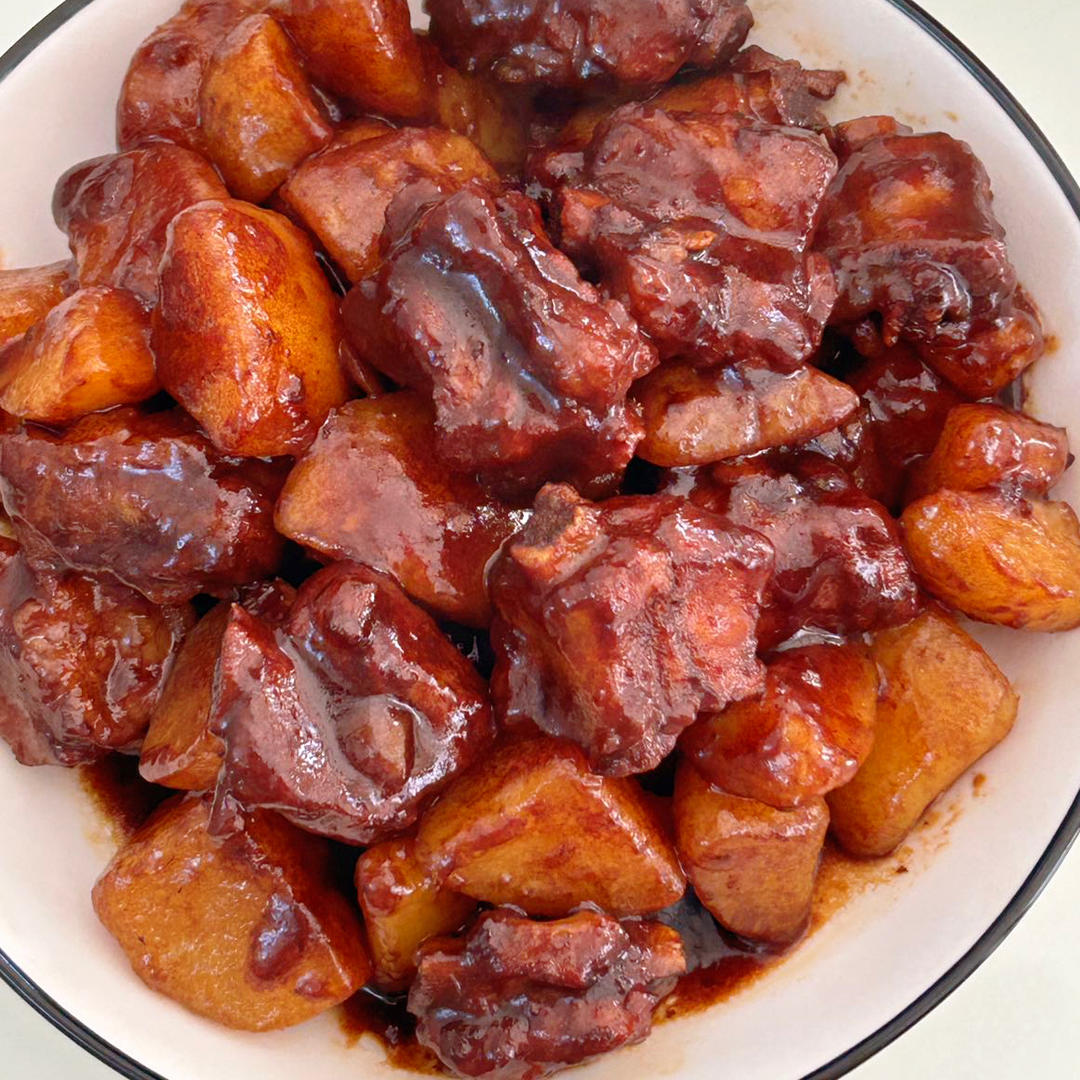 🔥巨好吃的红烧排骨炖土豆❗️懒人版轻松做拿手菜