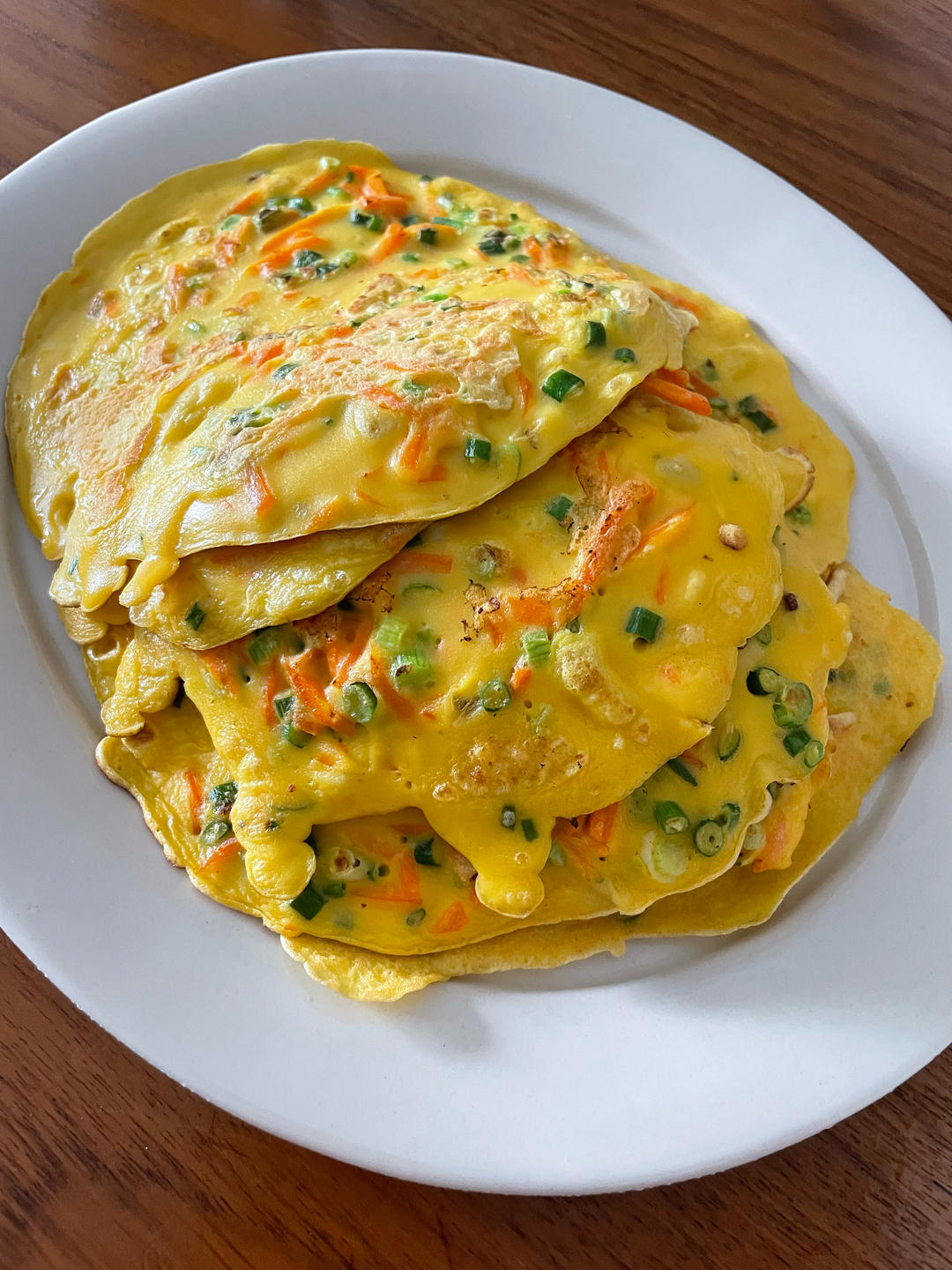 葱花胡萝卜鸡蛋饼