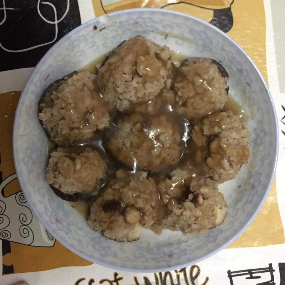 豆腐肉末酿香菇