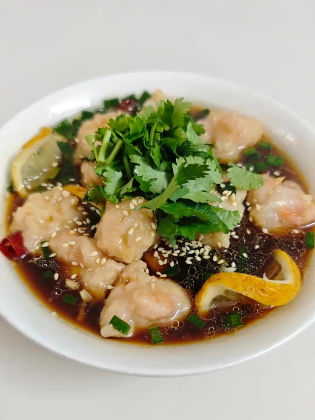 哇哦…在家做出来了海底捞泰式虾滑