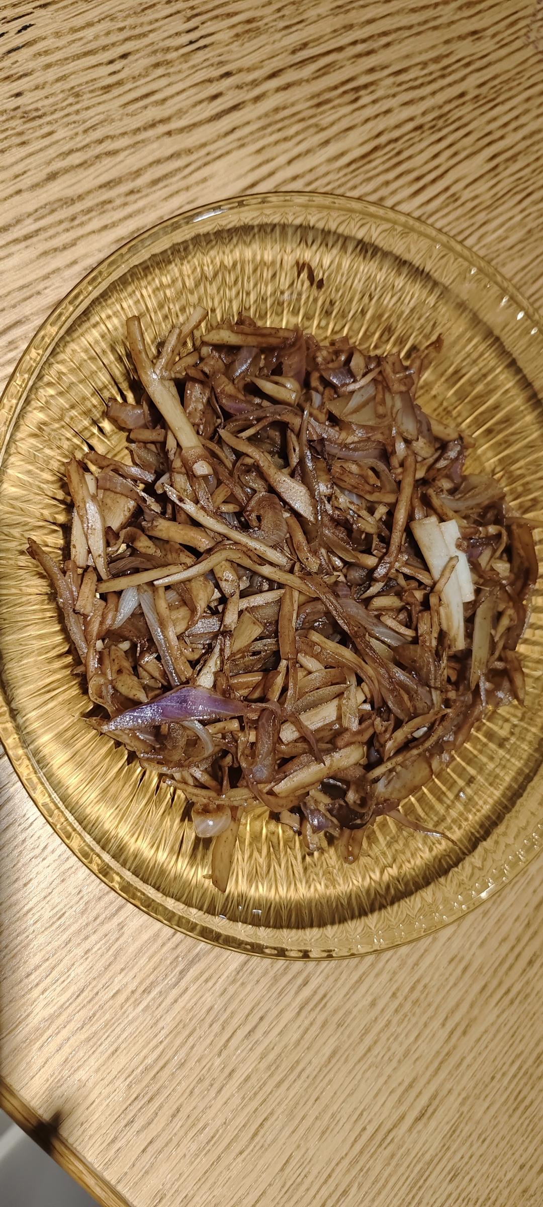 洋葱遇到杏鲍菇