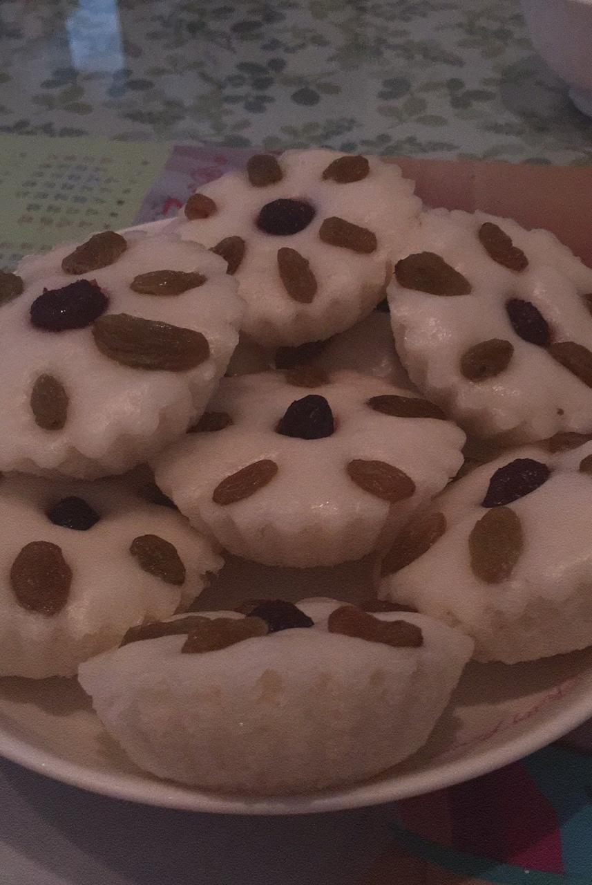 开心妮卡做的蒸米糕