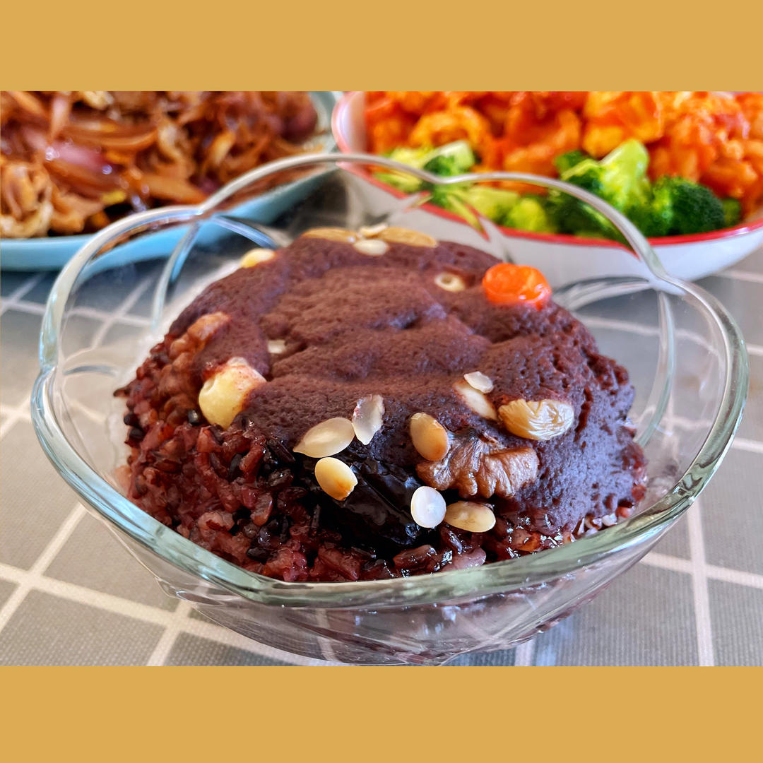 【猪油夹沙八宝饭】古法蒸糯米