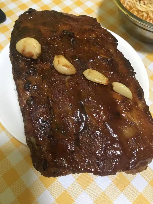 🍯美式烤排骨🍖BBQ Ribs黑蜜糖烧烤酱低温慢烤猪肋排🐽（简单懒人快手）