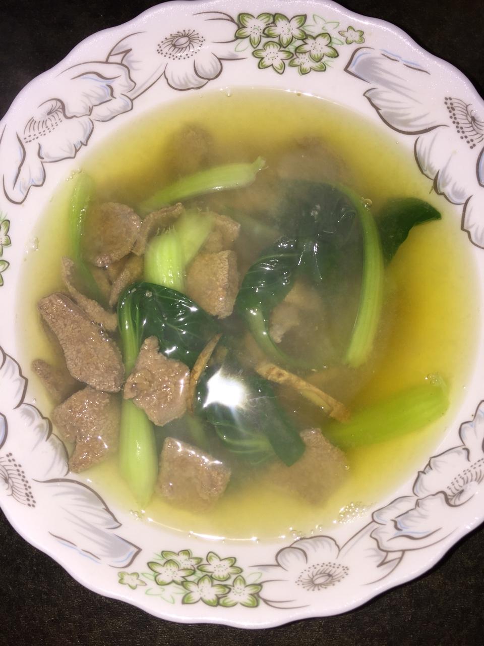 青菜猪肝汤