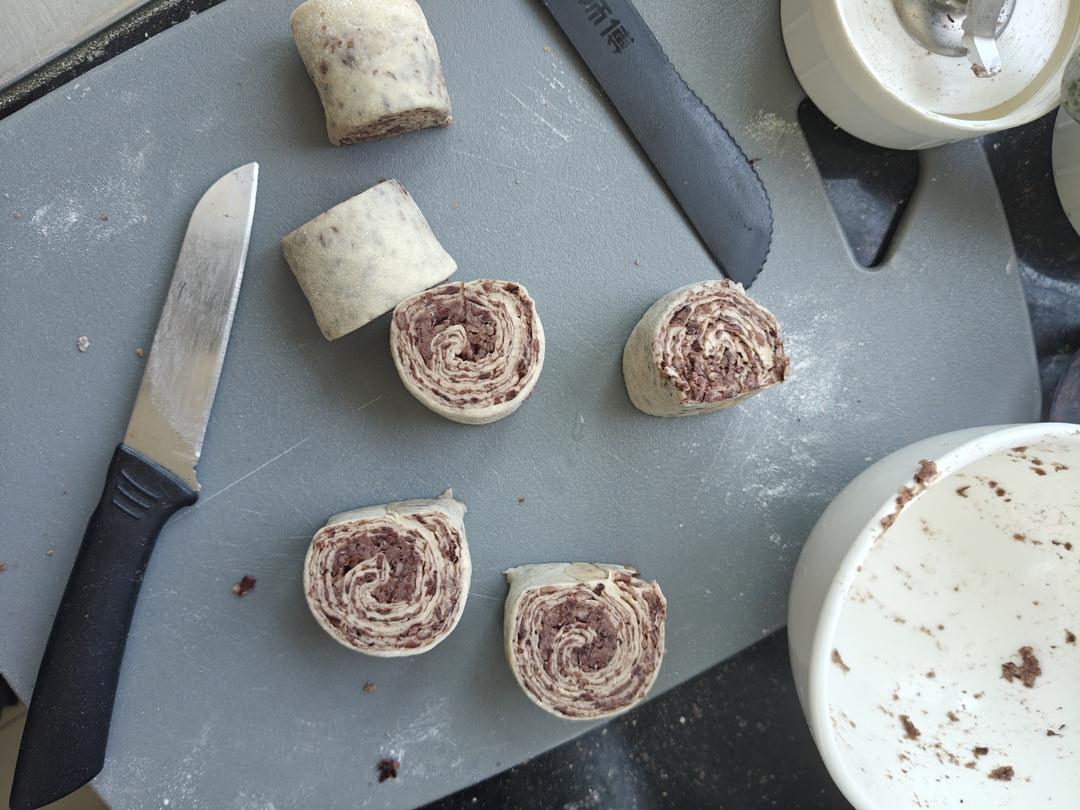 🪷红豆沙千层卷馒头〔53.85%〕