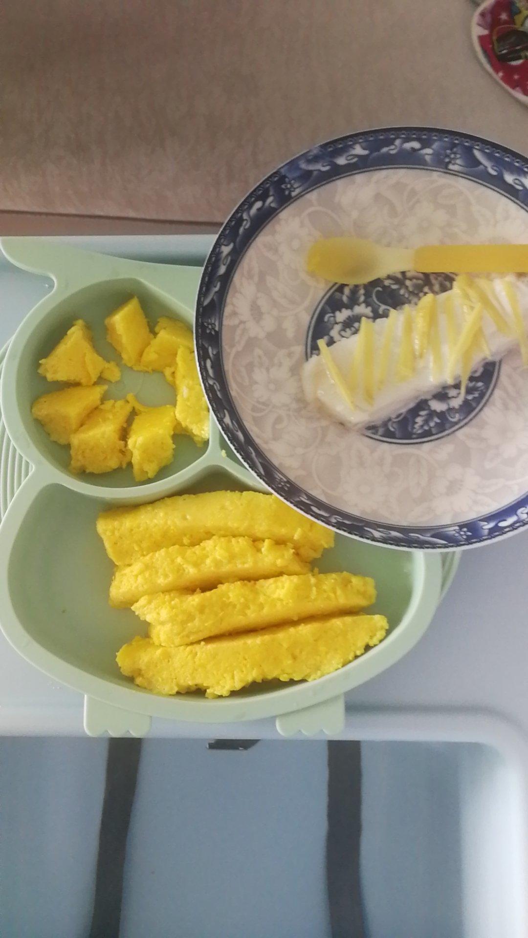 宝宝辅食——奶香南瓜条（10M+）