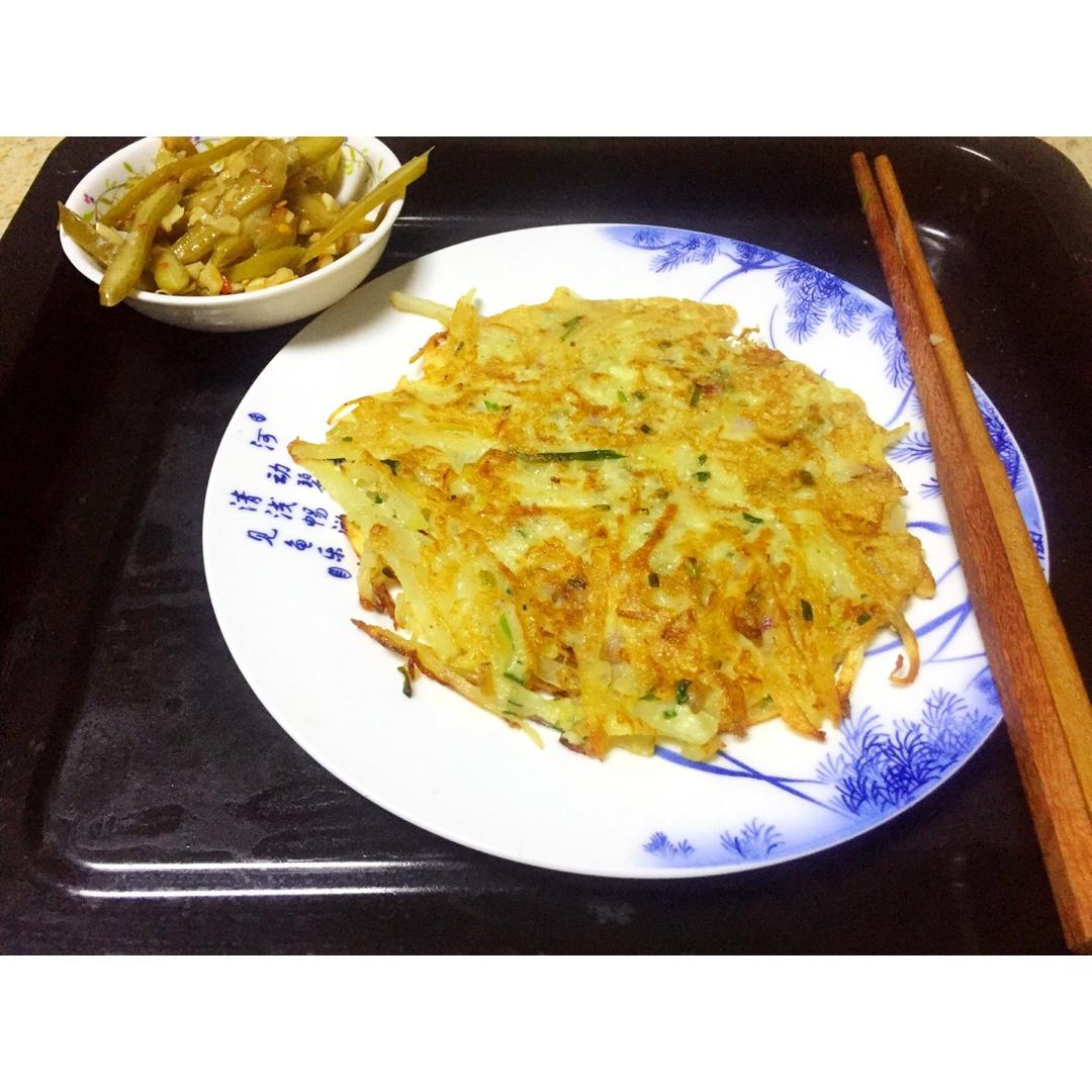 土豆洋葱煎饼