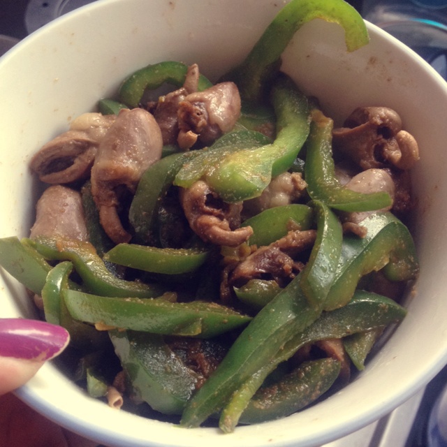 爆炒鸡心（孜然版）