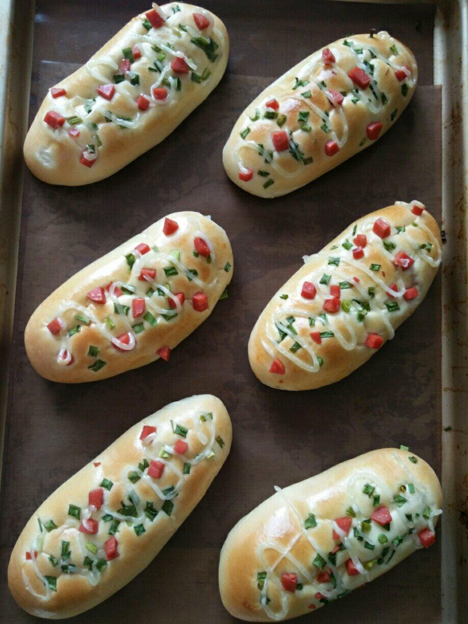 香葱火腿肉松面包