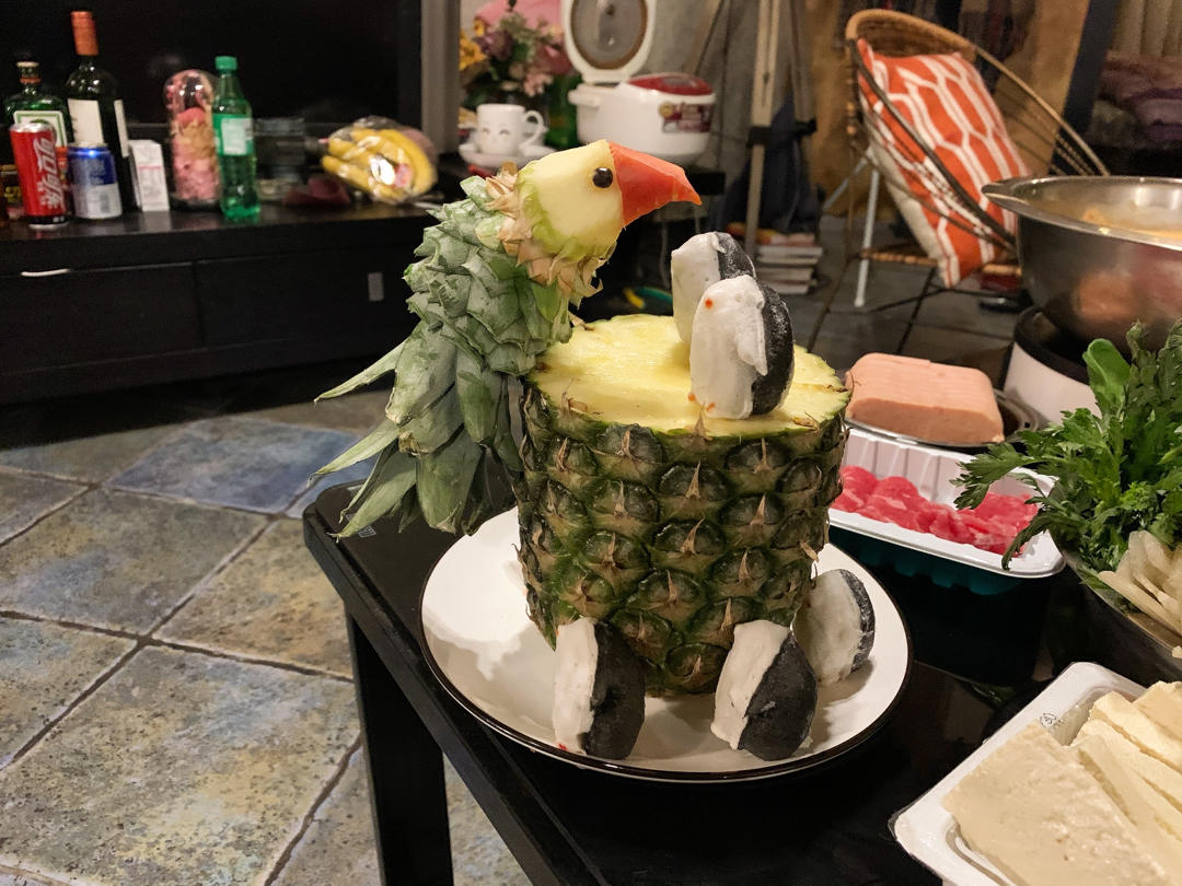 鸟语花香菠萝炒饭