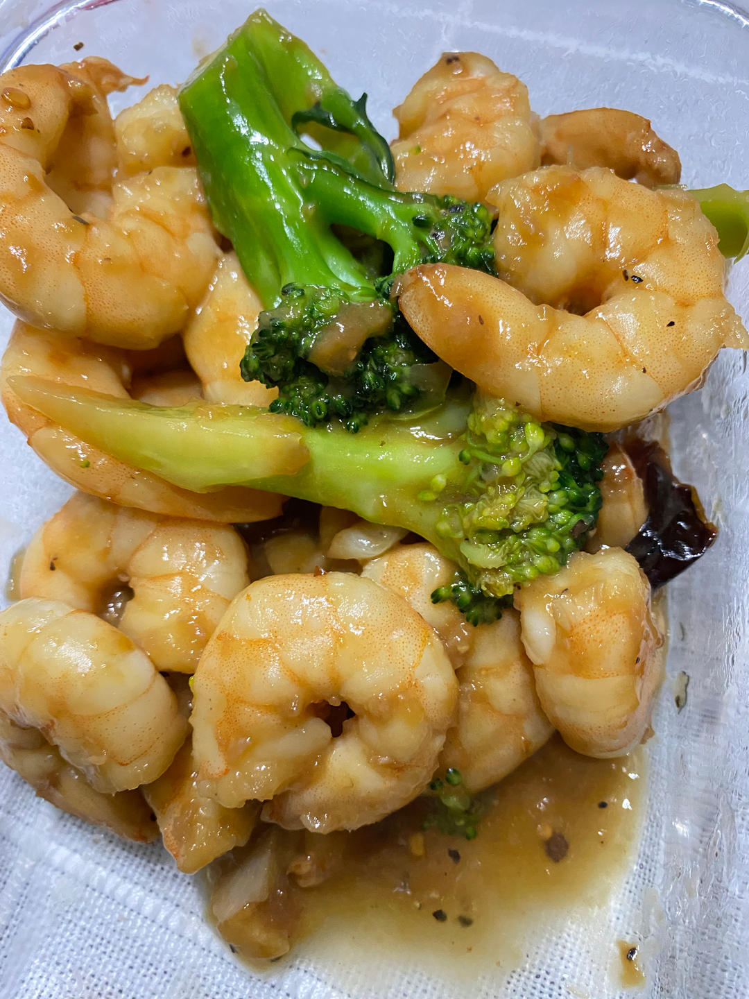 低脂低卡减脂餐～黑椒虾仁西兰花