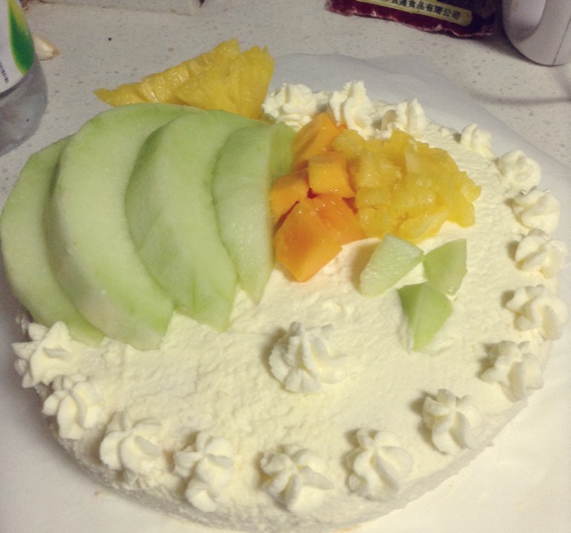 戚风芒果奶油蛋糕