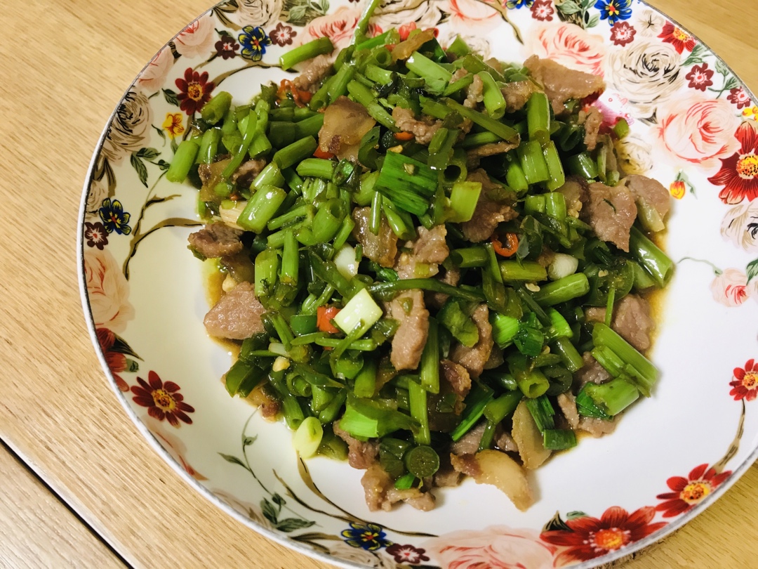 肉沫豆腐炒空心菜