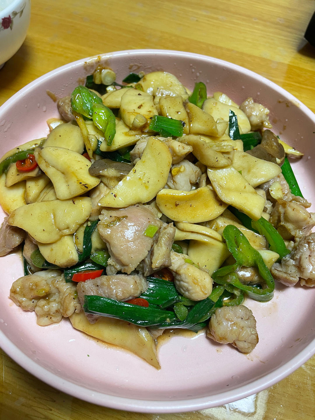 杏鲍菇炒肉片