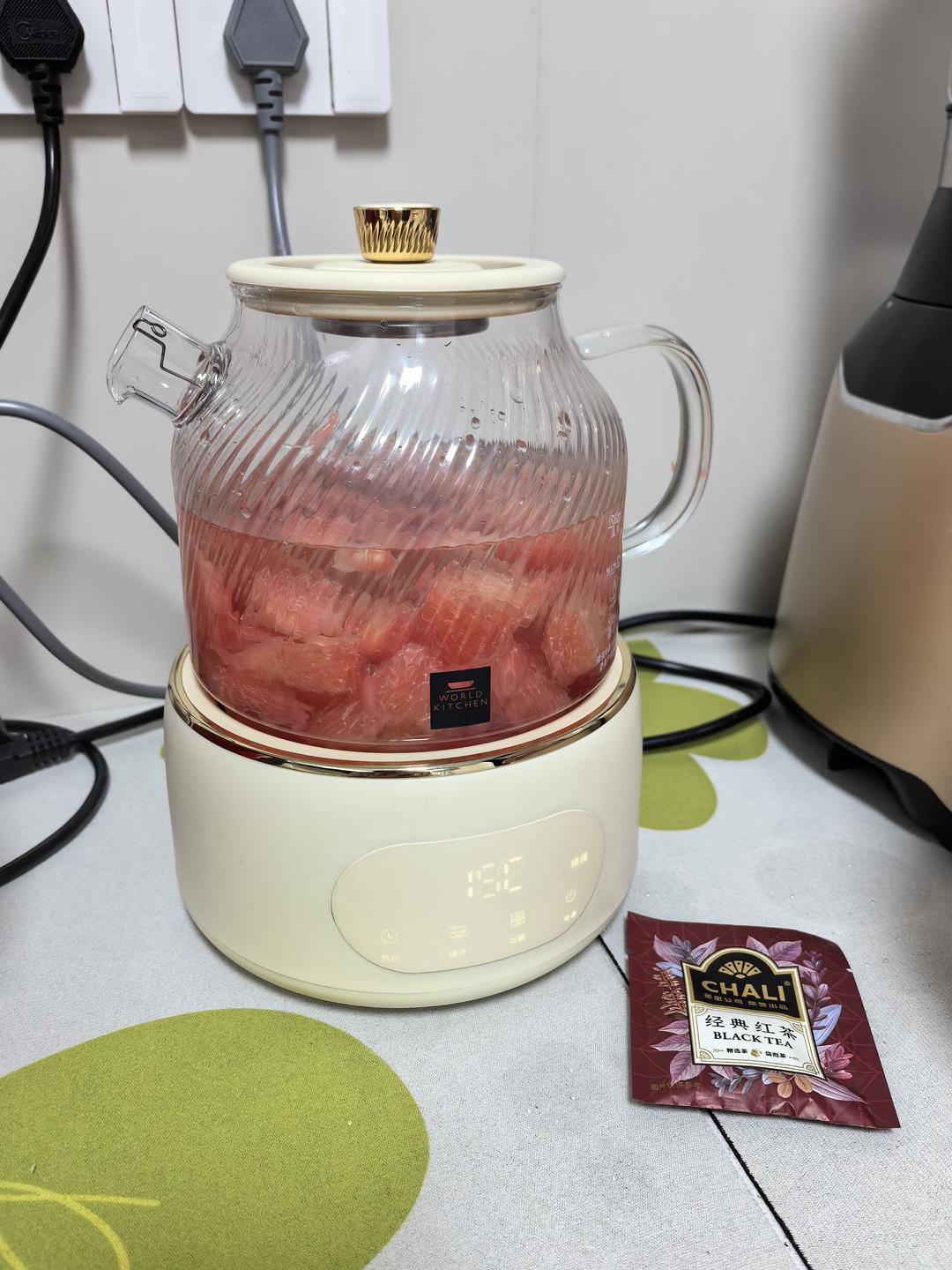 喝过一次就爱上的柚子热红茶，真的太哇塞了吧！