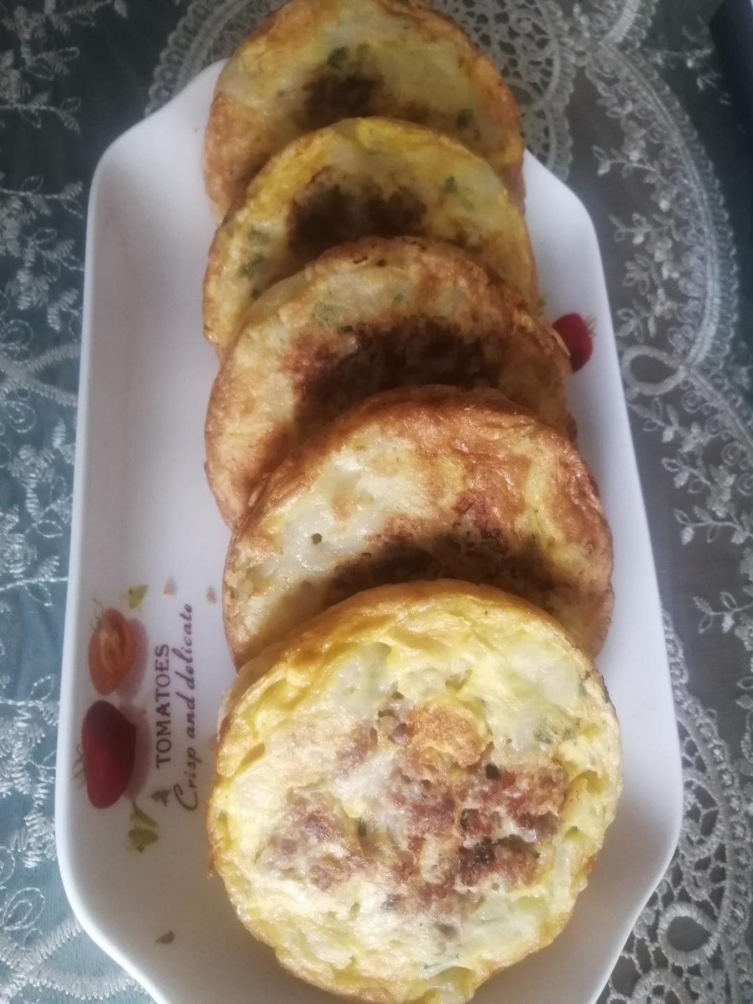 不发面不揉面的鸡蛋萝卜丝馅饼