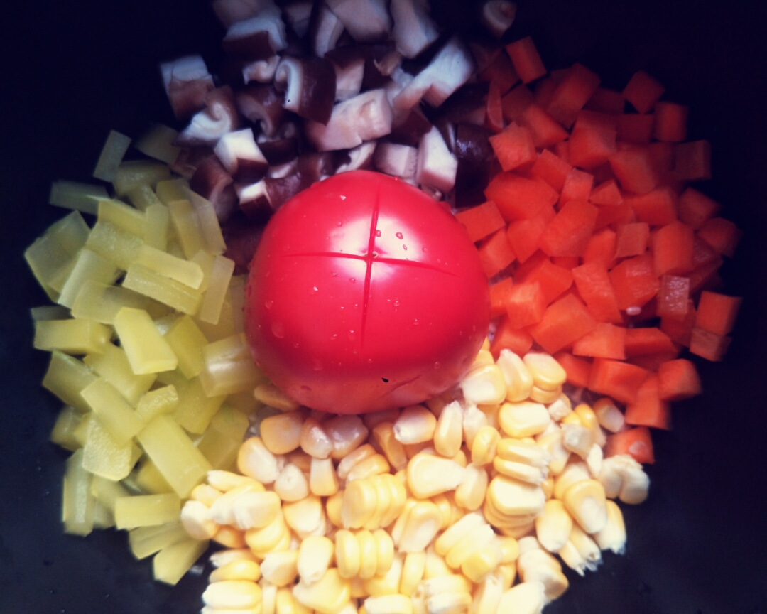 懒人番茄焖饭（电饭锅）的做法
