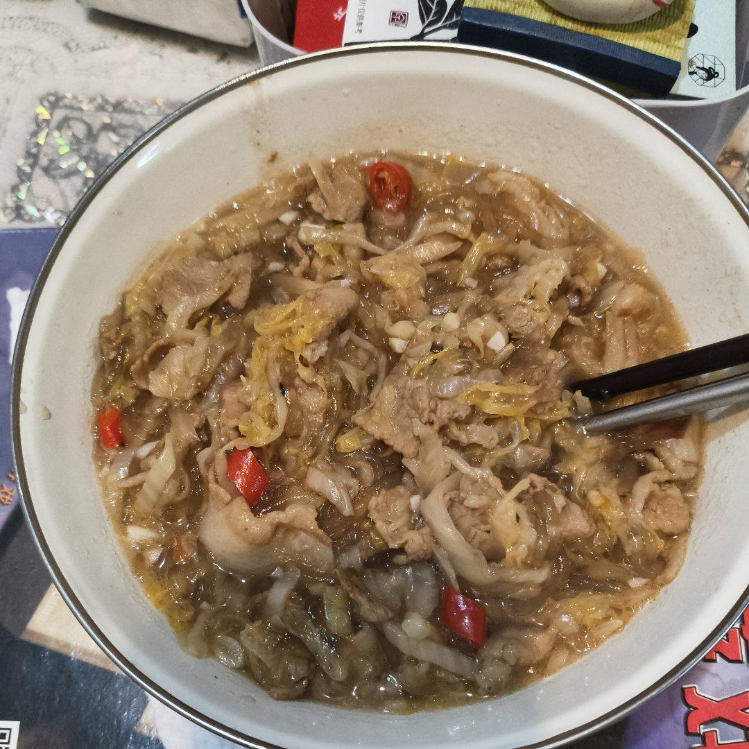 酸菜五花肉粉丝（简化版）