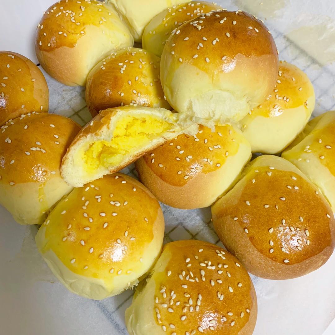 奶黄小餐包-一次发酵超好吃（附快手奶黄馅制作方法）