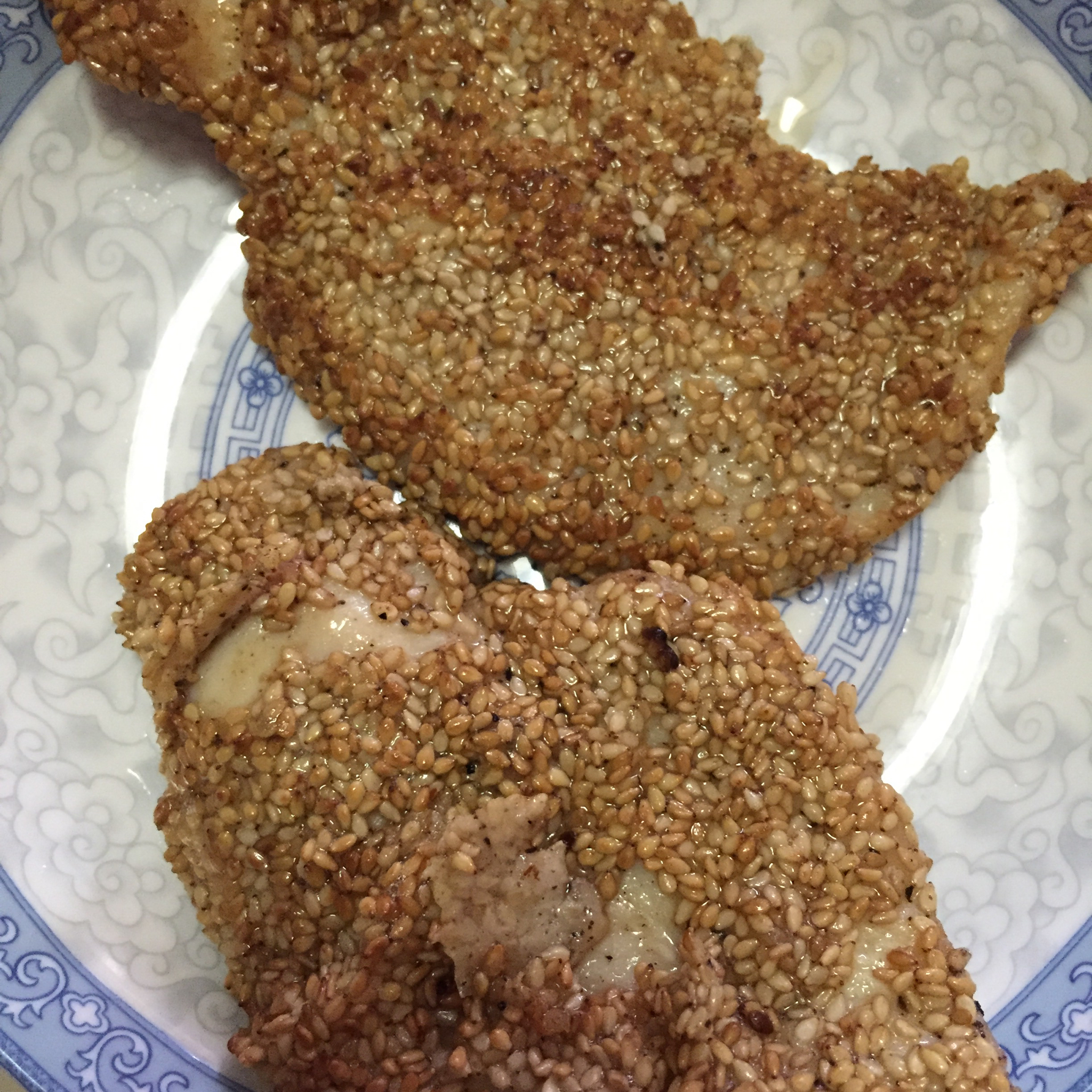 芝麻煎鸡胸