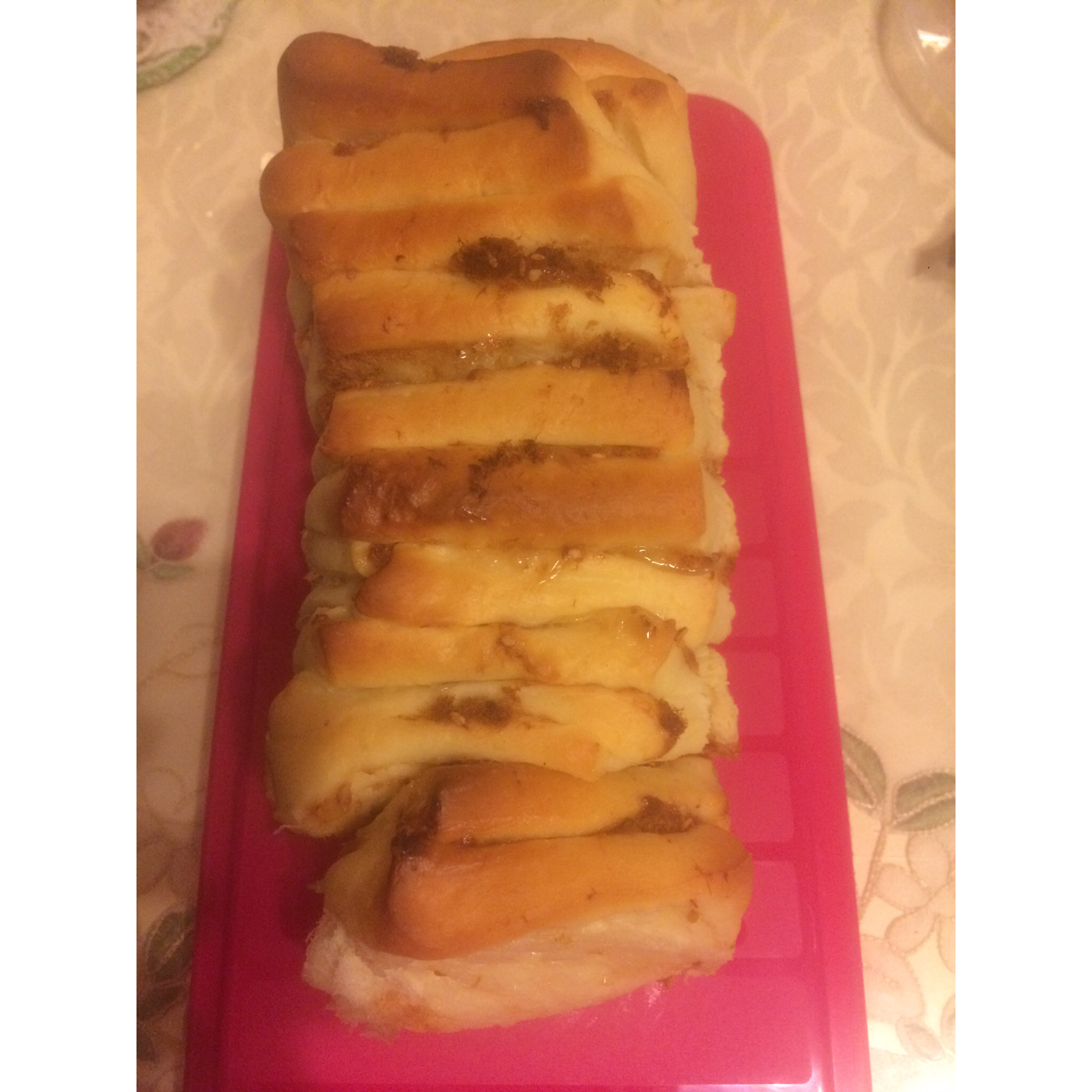 手撕千层肉松面包