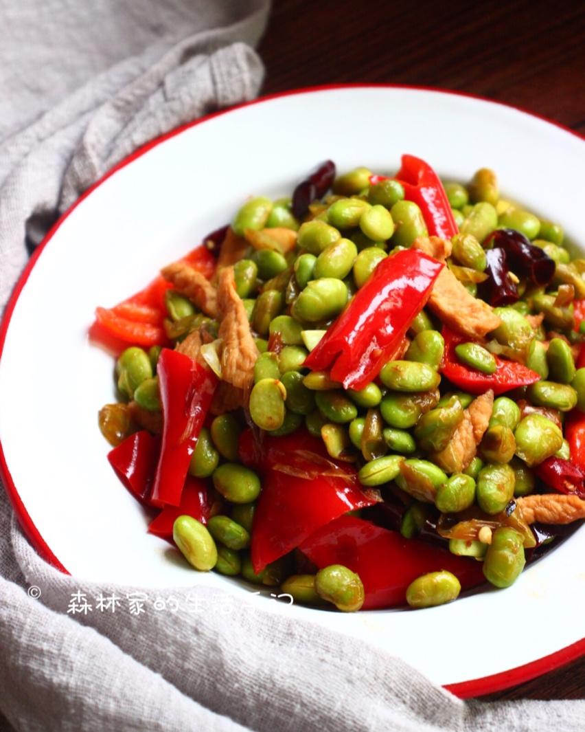 五分钟家常菜😋超下饭毛豆炒肉丝