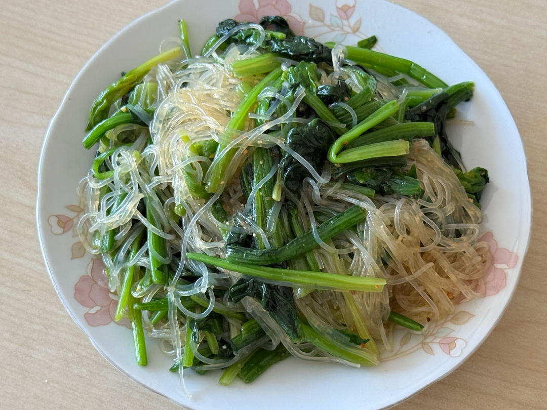 办公室菠菜拌粉丝