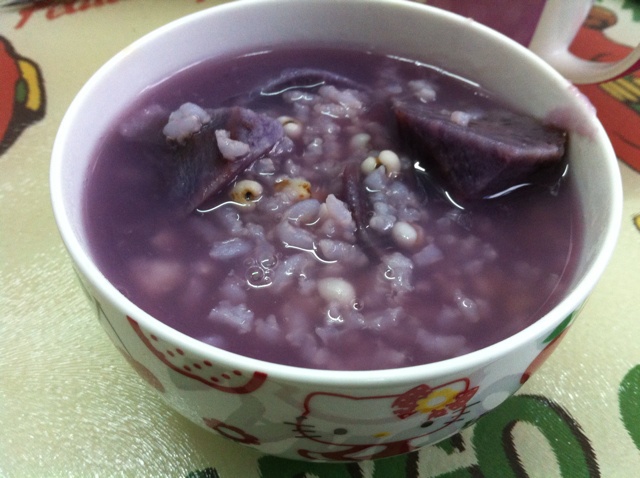 紫薯薏仁粥